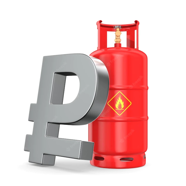 gas-cylinder-sign-ruble-white-background-isolated-3d-illustration_356060-3673